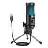 Gaming USB Microphone with RGB Light PM461TR Desktop Condenser Mic Consumer Electronics Microphones Portable Audio and Video