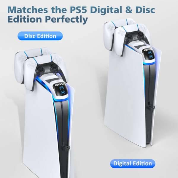 PS5 Controller Charger Headset Holder Stand Gamepad Fast Charging Dock Station Consumer Electronics VG-Chargers Video Games