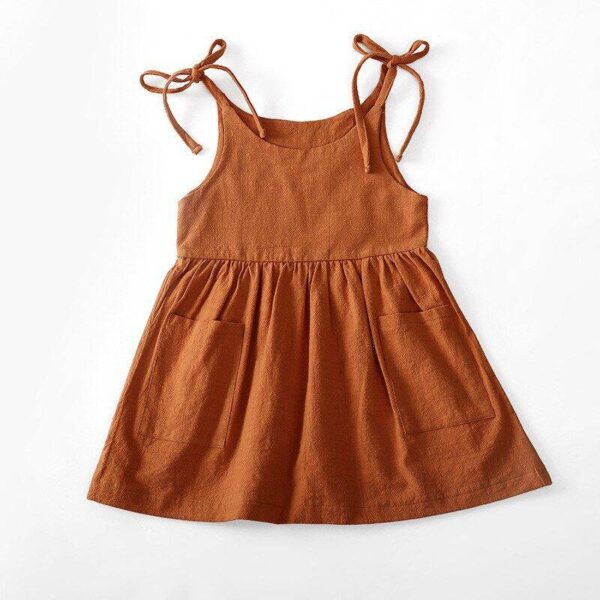 Toddler Girl Dress Sleeveless Cotton Beach Dress For Girls Girls Dresses Toys, Kids and Babies