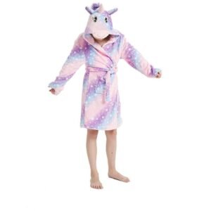 Girls Sleepwear Unicorn Kids Nightgown Bathrobe Flannel Baby Girls Hooded Towel For Girls Girls Sleepwear and Robes Toys, Kids and Babies