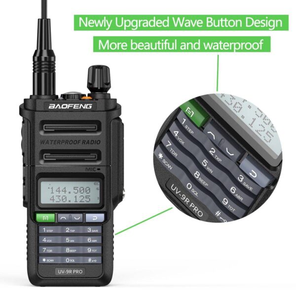 Baofeng Walkie Talkie Powerful UHF VHF Long Range Ham CB Radio UV-9R Pro V1 V2 Waterproof IP68 Type-c Charger Communication Equipment Phones and Telecommunications Walkie Talkie