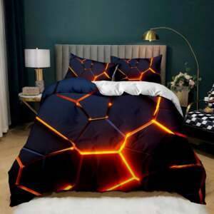 Bedding Set Geometric Theme Polyester Duvet Quilt Cover Bedding Sets Home Décor Home, Pet and Appliances
