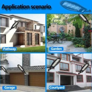 168LED Solar Street Light 10000W Outdoor Waterproof LED Solar Lamp Outdoor Lighting Solar Lamps Tools and Home Improvement