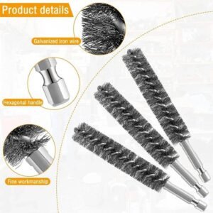 Wire Tube Machinery Cleaning Brush Paint Remover Rust Cleaner Polishing Tools Brush Hand Tools Tools Tools and Home Improvement