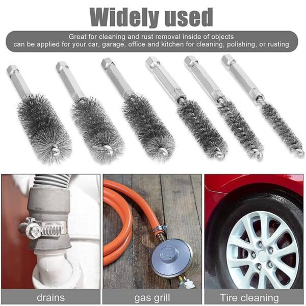 Wire Tube Machinery Cleaning Brush Paint Remover Rust Cleaner Polishing Tools Brush Hand Tools Tools Tools and Home Improvement