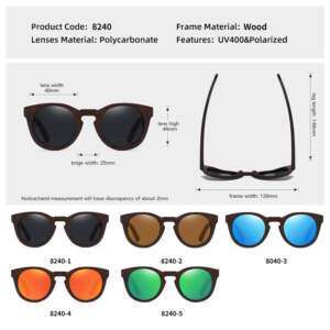 Eco-Chic Eyewear Bamboo Polarized Sunglasses Sunglasses Women’s Accessories Women’s Fashion