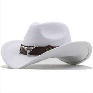 Saddle Up in Style Men Women Wool Western Cowboy Hat Men’s Accessories Men’s Caps and Hats Men’s Fashion