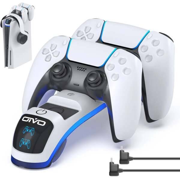 PS5 Controller Charger Headset Holder Stand Gamepad Fast Charging Dock Station Consumer Electronics VG-Chargers Video Games