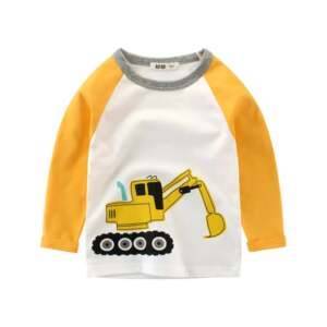 Boys Clothes Full Sleeve Shirt O-Neck Cotton Clothing Tops 2-9 years Boys T-Shirts For Boys Toys, Kids and Babies