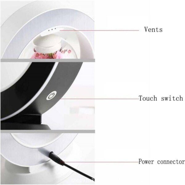 Magnetic Levitation Immortal Flower Decoration Creatives Lamp Floating Table LED Night Light Indoor Lighting Night Lights Tools and Home Improvement