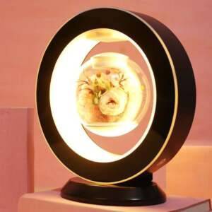 Magnetic Levitation Immortal Flower Decoration Creatives Lamp Floating Table LED Night Light Indoor Lighting Night Lights Tools and Home Improvement