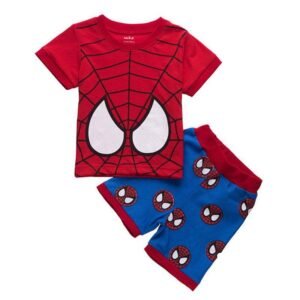 Baby Boy Pajamas Clothes Short Sleeve Spider Cartoon Suit 1-7 Years Cotton Set Baby Clothing Set Baby(0-3years old) Toys, Kids and Babies