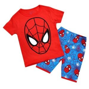 Baby Boy Pajamas Clothes Short Sleeve Spider Cartoon Suit 1-7 Years Cotton Set Baby Clothing Set Baby(0-3years old) Toys, Kids and Babies