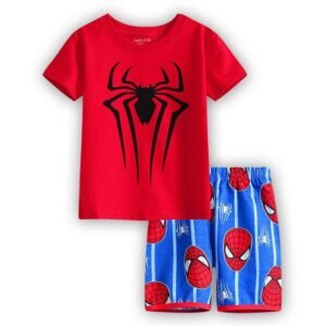 Baby Boy Pajamas Clothes Short Sleeve Spider Cartoon Suit 1-7 Years Cotton Set Baby Clothing Set Baby(0-3years old) Toys, Kids and Babies