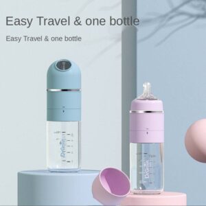 Baby Insulated Bottle Glass and Ppsu Feeding Wide-caliber 4S Fast Flushing Water Thermostat Baby(0-3years old) Feeding Toys, Kids and Babies