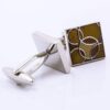 Men jewelry high quality square brown shirts cufflinks button Men’s Accessories Men’s Cuff Links and Tie Men’s Fashion