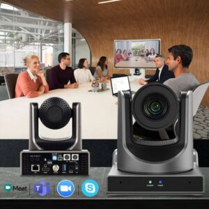 Surveillance Camera 30X NDI PTZ Live Streaming Camera with HDMI Computer, Office and Security Security and Protection Surveillance Items