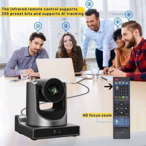 Surveillance Camera 30X NDI PTZ Live Streaming Camera with HDMI Computer, Office and Security Security and Protection Surveillance Items