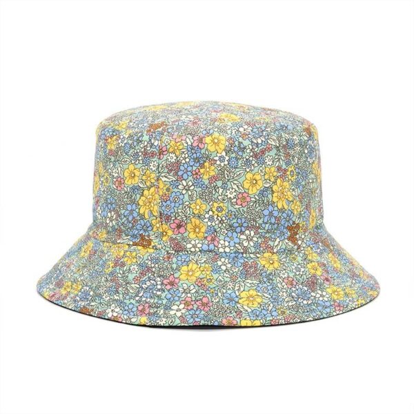 Floral Print Bucket Hat Women Double Side Cotton Reversible Cap Caps and Hats Women’s Accessories Women’s Fashion