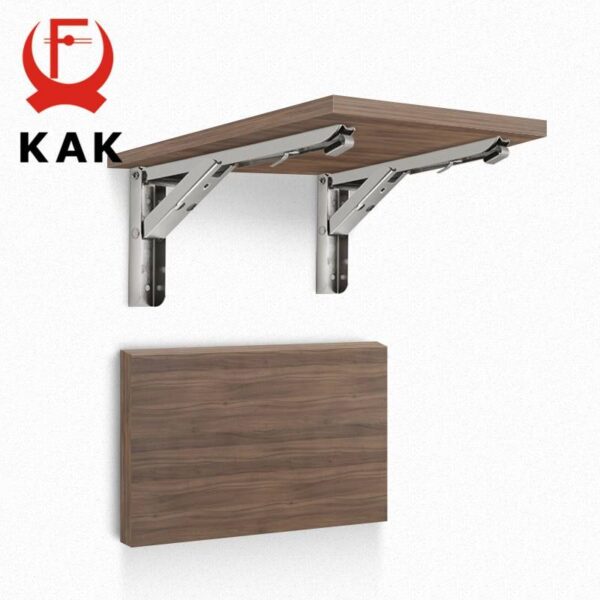 KAK Folding Shelf Brackets Heavy Duty Stainless Steel Collapsible Bracket Hardware Home Improvement Tools and Home Improvement