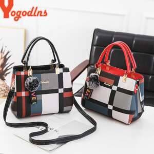 Women Stitching Handbag Messenger Bags Shoulder Bag Bags and Shoes Shoulder Bags Women’s Bags