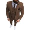 Casual Business Tuxedo – Slim Fit Champagne Lapel Suit for Men Men’s Clothing Men’s Fashion Men’s Suits