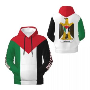 Heritage Harmony Hoodie Casual Palestine Flag Emblem Unisex Harajuku Fleece Sweatshirt Hoodies and Sweatshirts Women’s Clothing Women’s Fashion