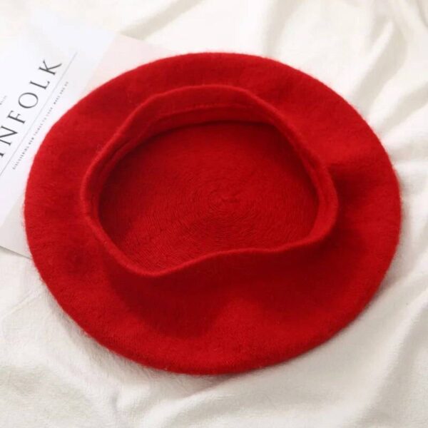 Autumn Elegance French Artist Style Wool Beret Solid Color Lady’s All Matched Hat Caps and Hats Women’s Accessories Women’s Fashion