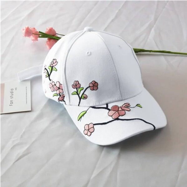 Blossom Under the Sun: Women’s Flower Embroidery Baseball Cap Caps and Hats Women’s Accessories Women’s Fashion
