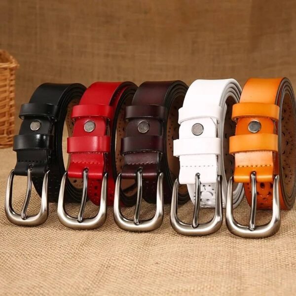 Women Belts with Needle Buckle Cutout Fashion Belt in 5 Captivating Colors Belts Women’s Accessories Women’s Fashion