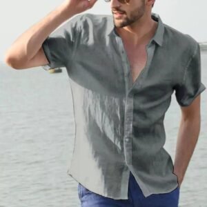 Urban Explorer Button-Up Lapel Shirt for Men Men’s Clothing Men’s Fashion Shirts