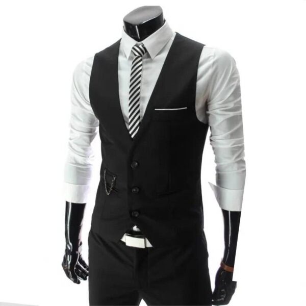 Refined Business Charm Formal Slim Fit Vest for Men Men’s Clothing Men’s Fashion Men’s Suits