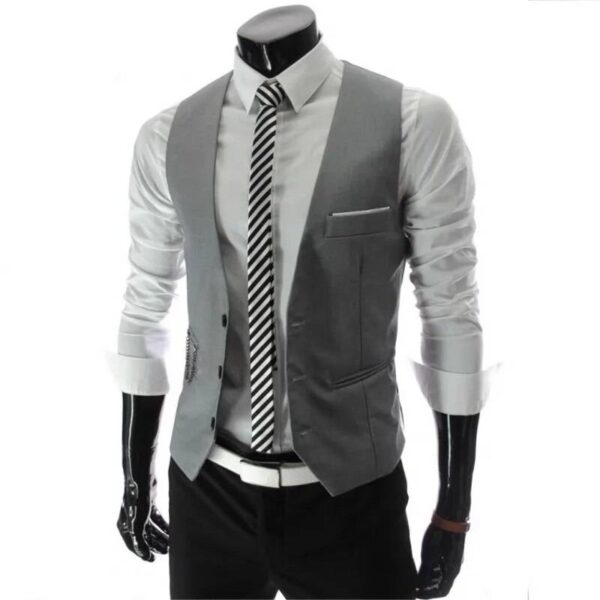 Refined Business Charm Formal Slim Fit Vest for Men Men’s Clothing Men’s Fashion Men’s Suits