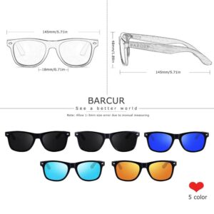 Barcur Black Walnut Wood Sunglasses Nature’s Elegance in Every Glance Men’s Accessories Men’s Fashion Men’s Sunglasses