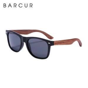 Barcur Black Walnut Wood Sunglasses Nature’s Elegance in Every Glance Men’s Accessories Men’s Fashion Men’s Sunglasses