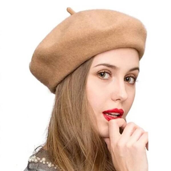 Autumn Elegance French Artist Style Wool Beret Solid Color Lady’s All Matched Hat Caps and Hats Women’s Accessories Women’s Fashion