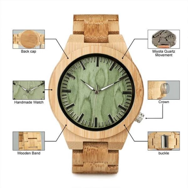 BOBO BIRD Bamboo Wood Watch, Timeless Elegance with Japanese Movement Jewelry and Watches Men’s Watches