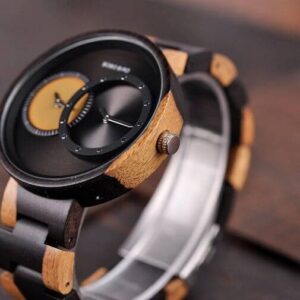 BOBO BIRD Luxury Men’s Dual Time Wood Watch Exquisite Natural Elegance Jewelry and Watches Men’s Watches