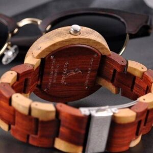 BOBO BIRD Luxury Men’s Dual Time Wood Watch Exquisite Natural Elegance Jewelry and Watches Men’s Watches