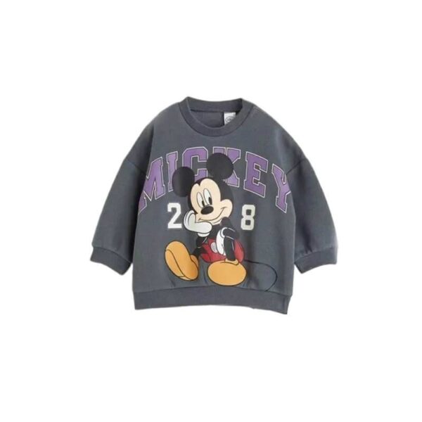 Casual Sweatshirts Boys Toddler New Crewneck Pullovers Set Cartoon Mickey Mouse Print 2pcs Long Sleeve Tracksuits Boys Hoodies and Sweatshirts For Boys Toys, Kids and Babies