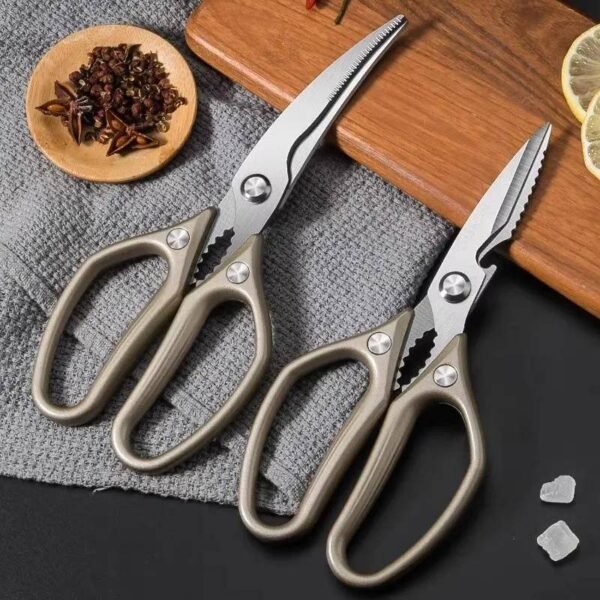 Sleek Titanium Culinary Scissors with Magnetic Storage Solution Hand Tools Scissors Tools Tools and Home Improvement