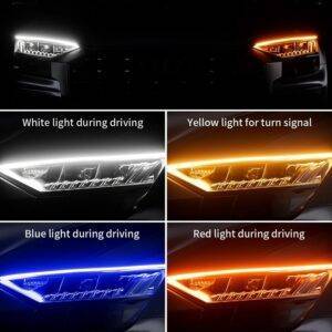 Dynamic Driving 2 Pieces Car LED Light Strip 12V Waterproof DRL Auto Headlights Automobiles and Motorcycles Exterior Accessories