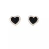 Enchanting Vows Rose Gold Heart Stud Earrings for Wedding Earrings Jewelry Jewelry and Watches