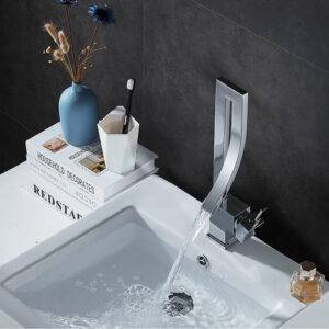 Innovative Brilliance Hot and Cold Water Brass Basin Faucet in Chrome Silver Bathroom Accessories Sets Home, Pet and Appliances Household Items