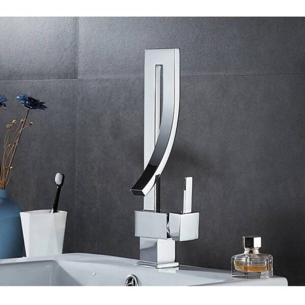 Innovative Brilliance Hot and Cold Water Brass Basin Faucet in Chrome Silver Bathroom Accessories Sets Home, Pet and Appliances Household Items