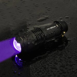 Ultraviolet Precision Mini LED UV Flashlight 365/395nm with Zoomable Violet Light Flashlights Outdoor Lighting Tools and Home Improvement