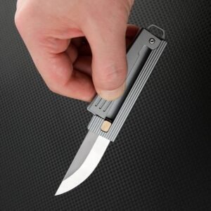 Mini Gravity Defender D2 Blade Aluminum Alloy Handle Knife for Ultimate Outdoor Portability Hand Planes Hand Tools Tools Tools and Home Improvement