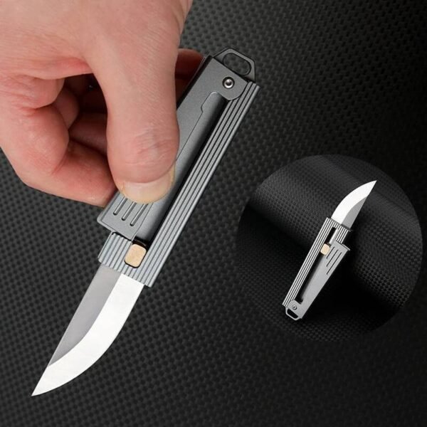 Mini Gravity Defender D2 Blade Aluminum Alloy Handle Knife for Ultimate Outdoor Portability Hand Planes Hand Tools Tools Tools and Home Improvement