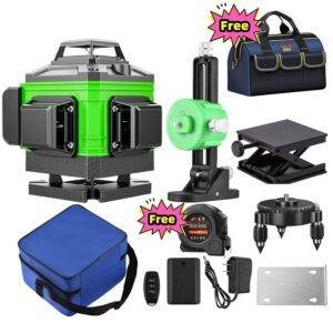 VisionaryBeam 4D Laser Level Green Beam Mastery for 360° Precision Measurement and Analysis Tools Tools Tools and Home Improvement