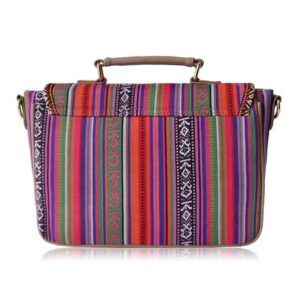 Heritage Hues Vintage Satchel National Handbag with Rich Bohemian Colors Bags and Shoes Shoulder Bags Women’s Bags
